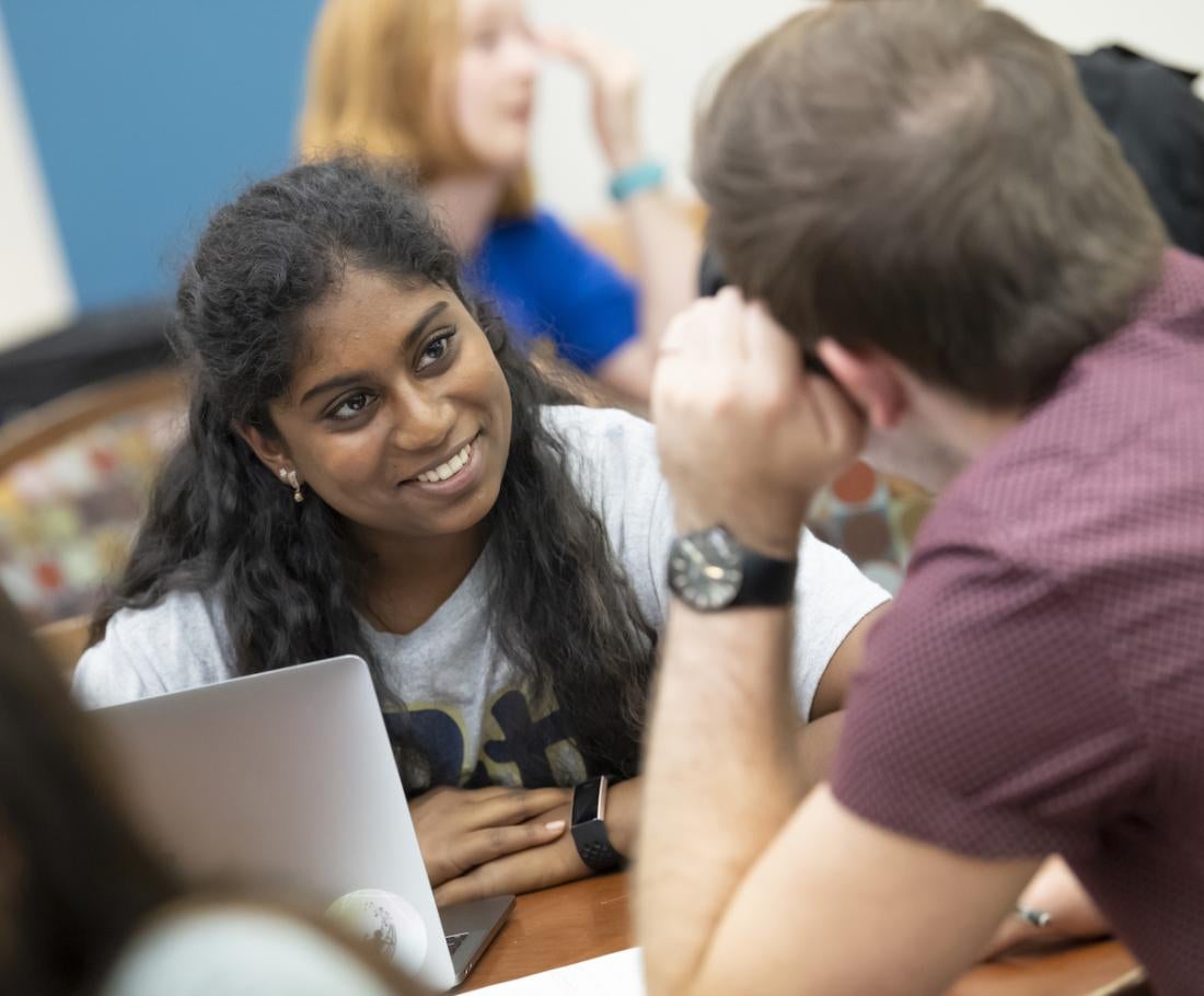 Students study together